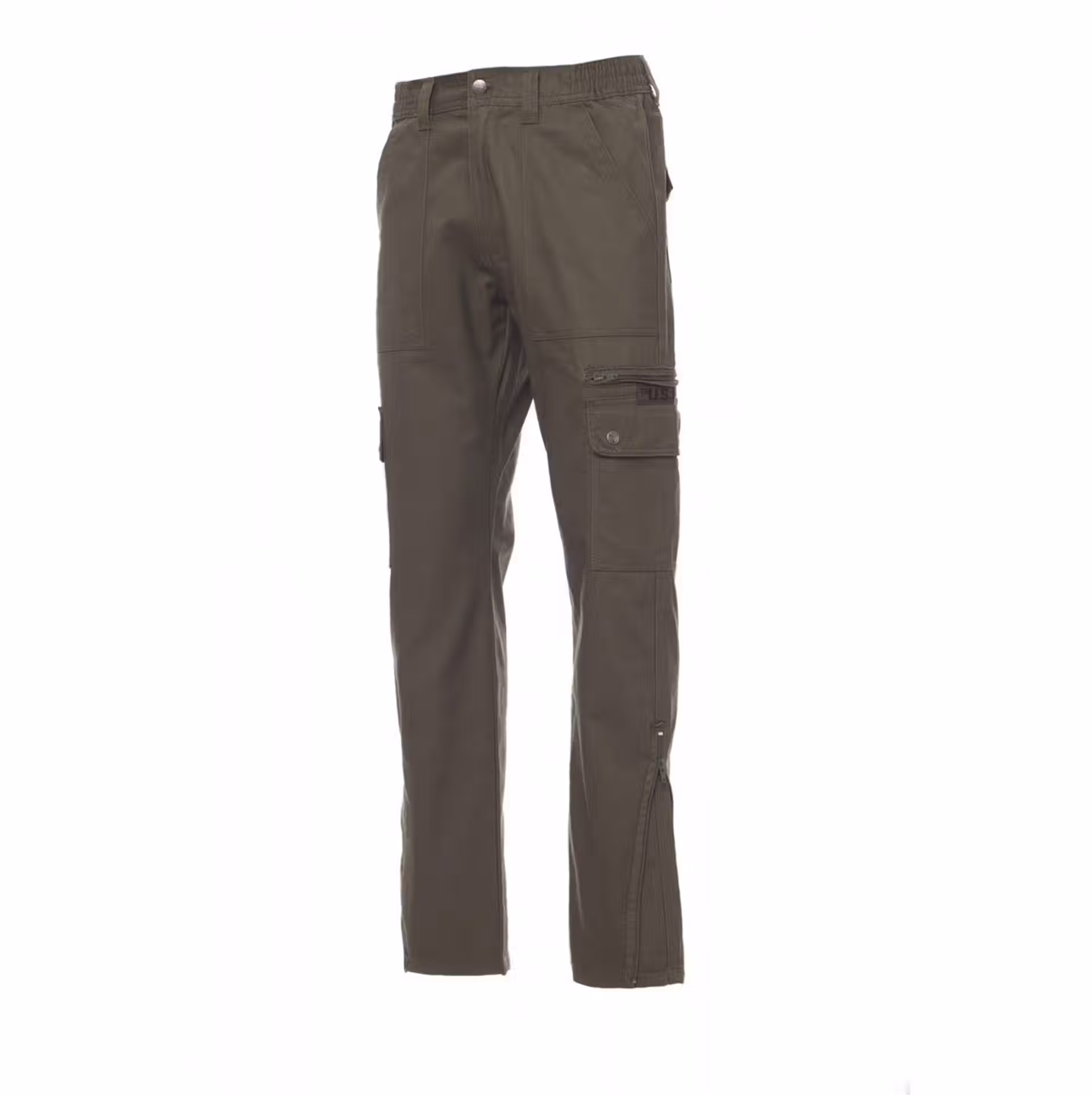PAYPER COTTON TROUSERS - FOREST