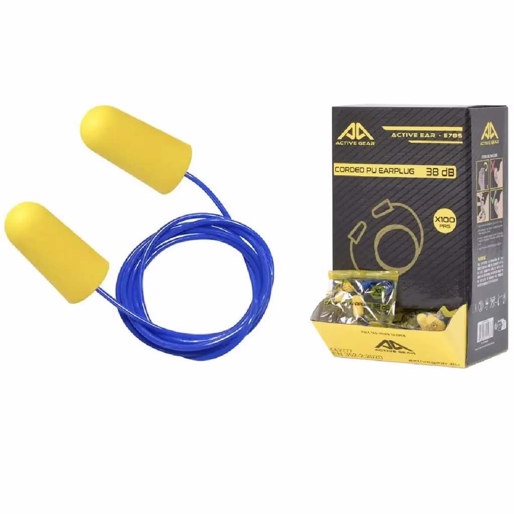 PU CORDED EARPLUGS SNR 38Db