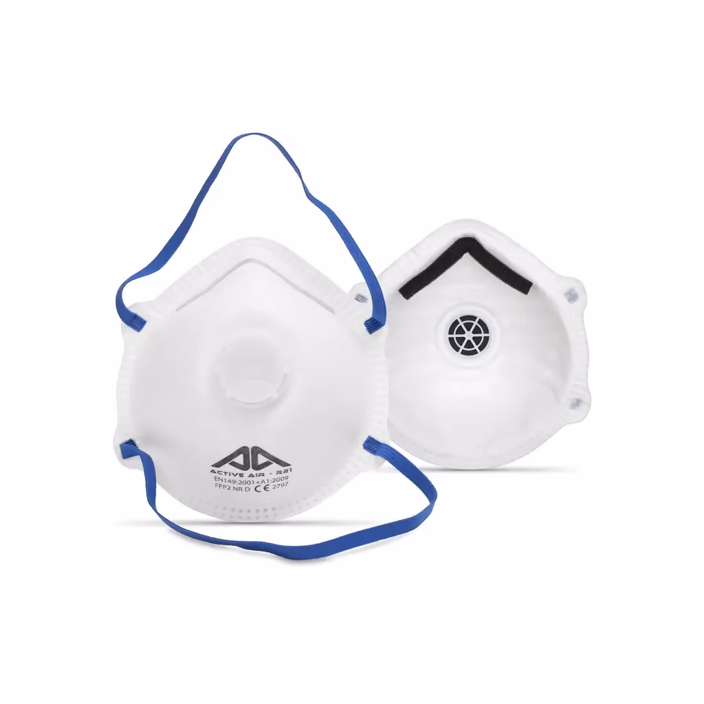 FFP2 NR D SHELL DISPOSABLE MASKS WITH VALVE