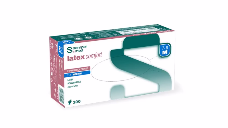 DISPOSABLE LATEX GLOVES 5.0GR / 100PCS PER PACK